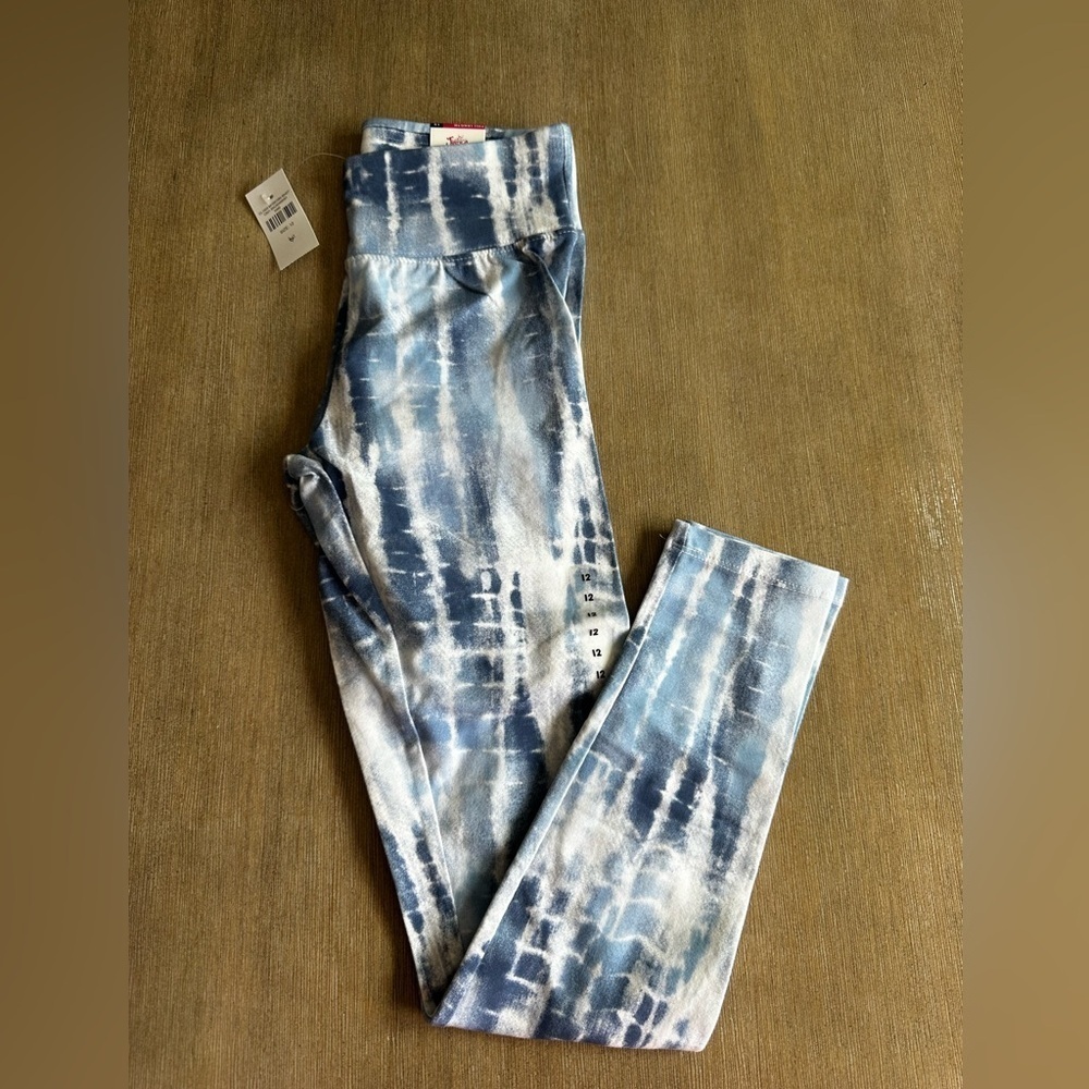 Justice Blue Tie-Dye girls leggings